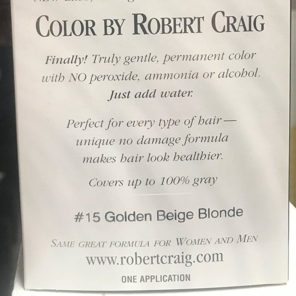 Robert Craig Hair color - #15 Golden Beige Blonde new unopened - Picture 2 of 11